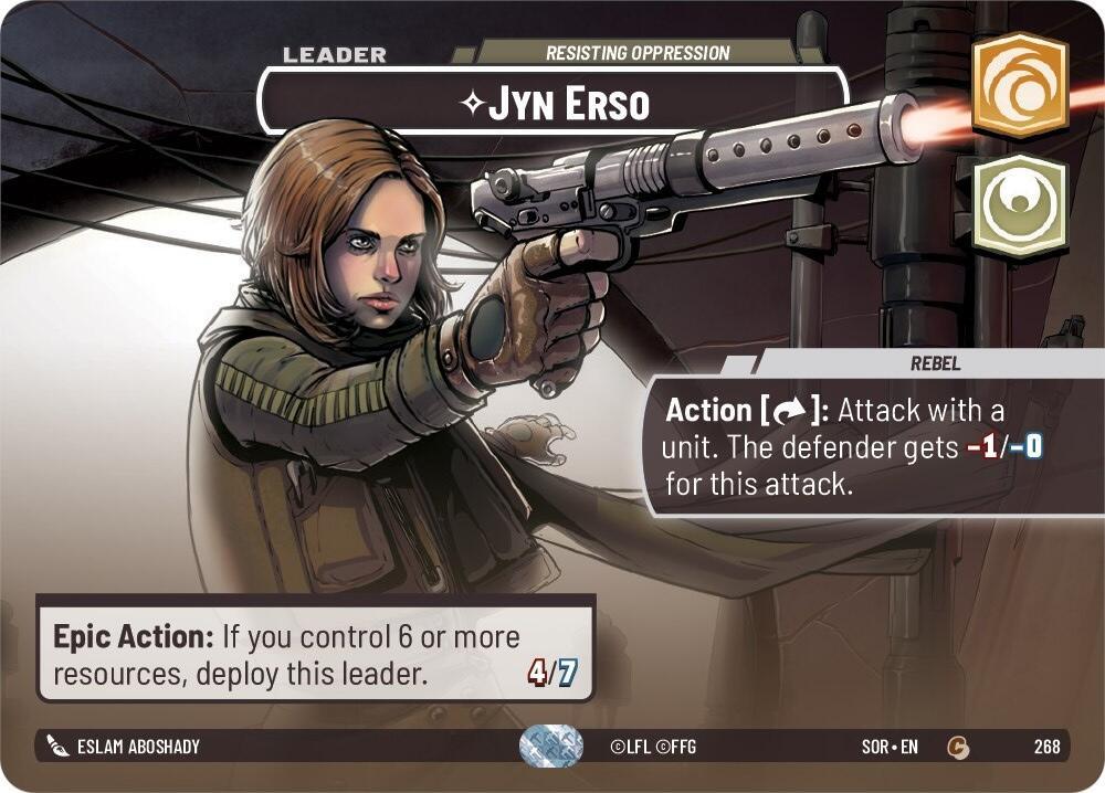 Jyn Erso - Resisting Oppression (Showcase) (268) [Spark of Rebellion] (ONLINE ORDER ONLY)