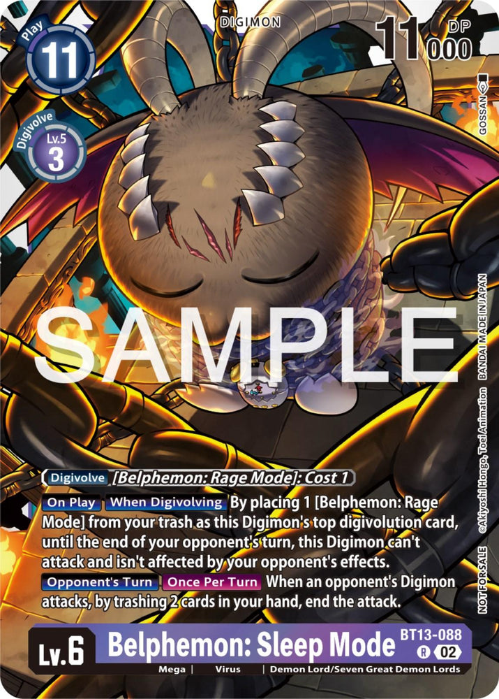 Belphemon: Sleep Mode [BT13-088] (Event Pack 6) [Versus Royal Knights Promos] (ONLINE ORDER ONLY)