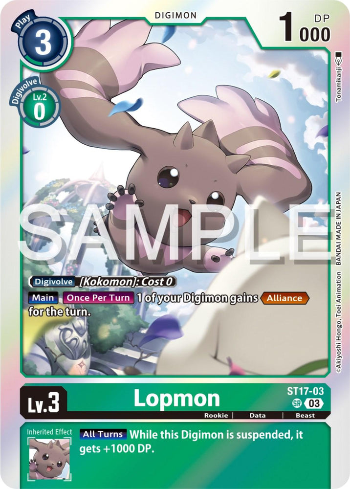 Lopmon [ST17-03] [Starter Deck: Double Typhoon Advanced Deck Set] (ONLINE ORDER ONLY)