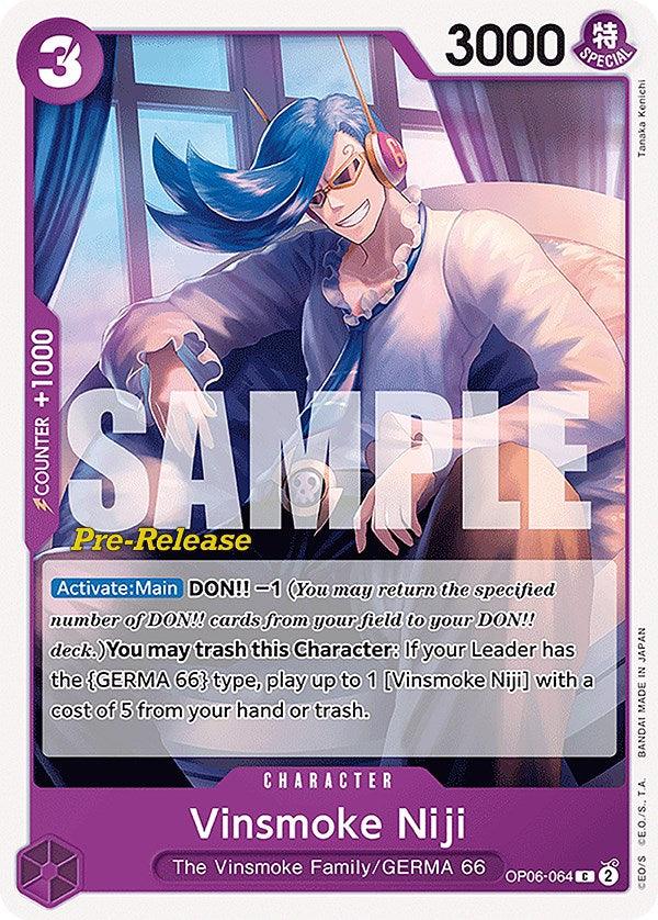 Vinsmoke Niji (064) [Wings of the Captain Pre-Release Cards] (ONLINE ORDER ONLY)