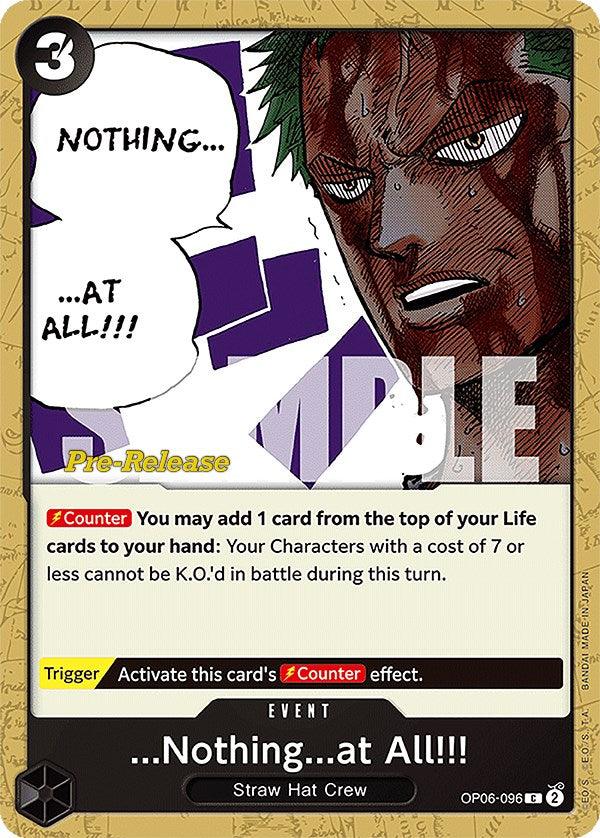 ...Nothing...at All!!! [Wings of the Captain Pre-Release Cards] (ONLINE ORDER ONLY)