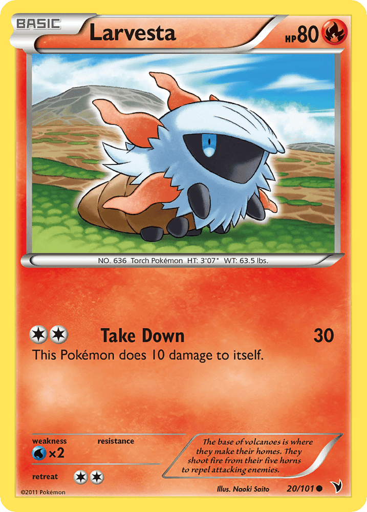 Larvesta (20/101) [Black & White: Noble Victories] (Online Only)