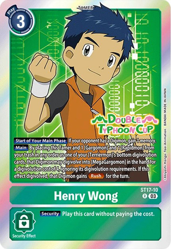 Henry Wong [ST17-10] [Starter Deck: Double Typhoon Advanced Deck Set Pre-Release Cards] (ONLINE ORDER ONLY)