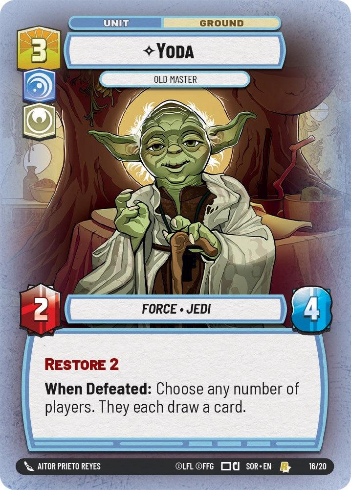 Yoda - Old Master (Weekly Play Promo) (16/20) [Spark of Rebellion Promos] (ONLINE ORDER ONLY)
