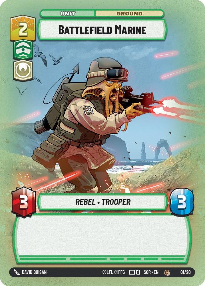 Battlefield Marine (Weekly Play Promo) (1/20) [Spark of Rebellion Promos] (ONLINE ORDER ONLY)