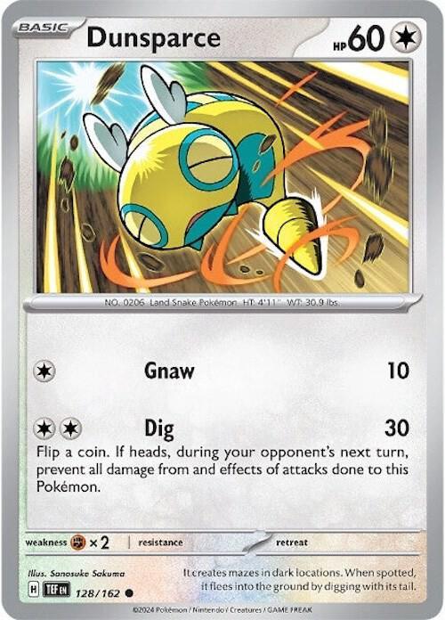 Dunsparce (128/162) [Scarlet & Violet: Temporal Forces] (Online Only)
