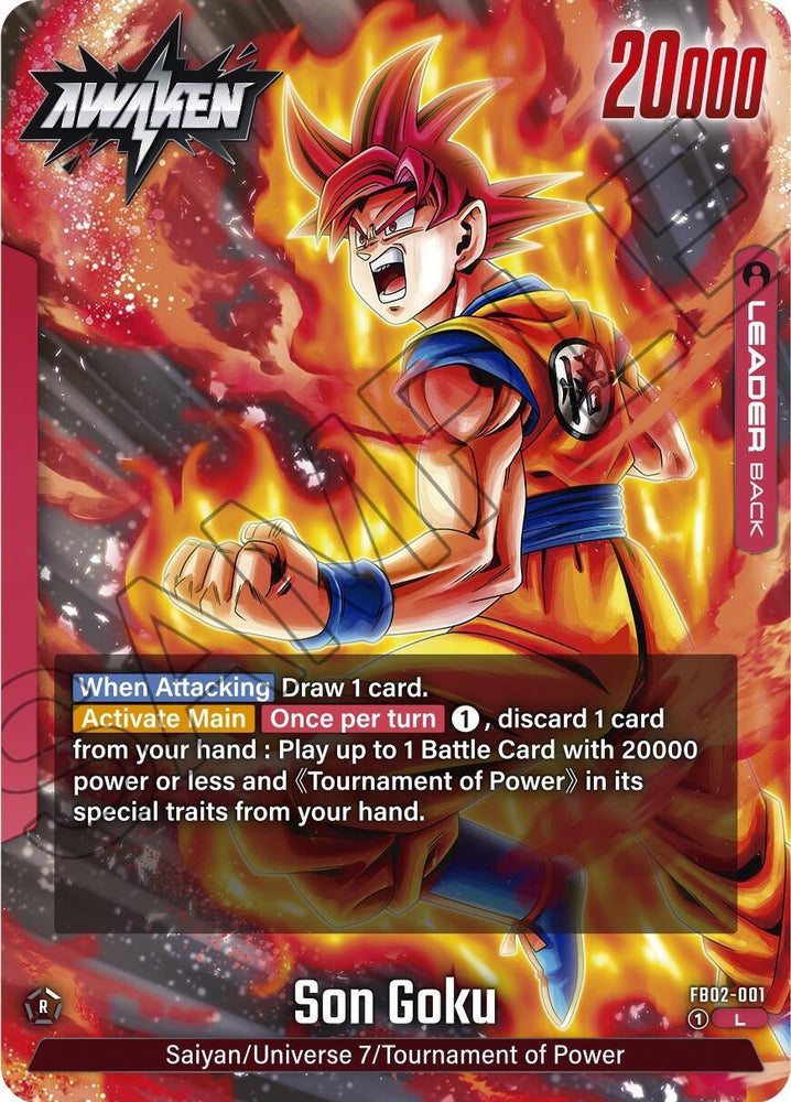 Son Goku (FB02-001) [Blazing Aura] (ONLINE ORDER ONLY)