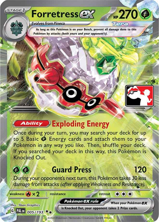 Forretress ex (005/193) [Prize Pack Series Four]
