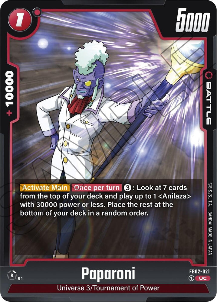 Paparoni [Blazing Aura] (ONLINE ORDER ONLY)