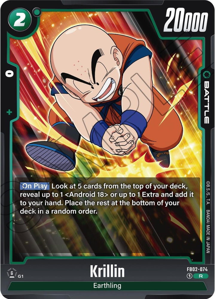Krillin (FB02-074) [Blazing Aura] (ONLINE ORDER ONLY)