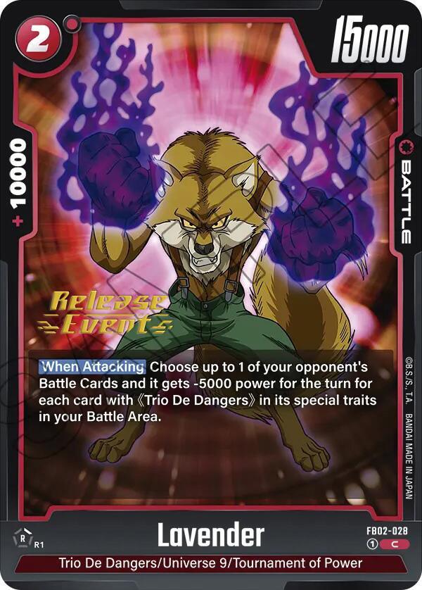 Lavender [Blazing Aura Pre-Release Cards] (ONLINE ORDER ONLY)