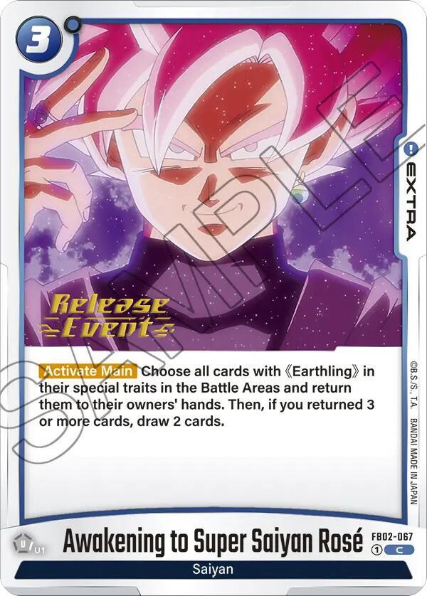 Awakening to Super Saiyan Rose [Blazing Aura Pre-Release Cards] (ONLINE ORDER ONLY)