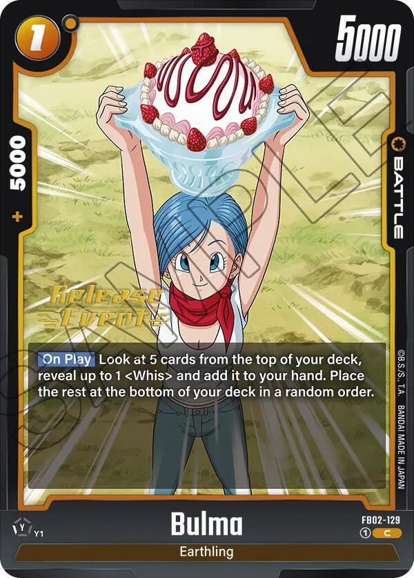 Bulma (FB02-129) [Blazing Aura Pre-Release Cards] (ONLINE ORDER ONLY)