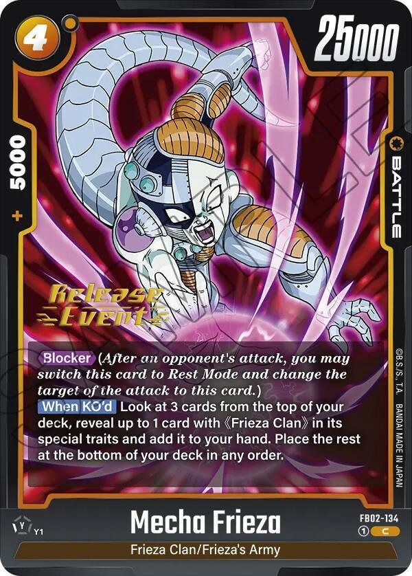 Mecha Frieza [Blazing Aura Pre-Release Cards] (ONLINE ORDER ONLY)