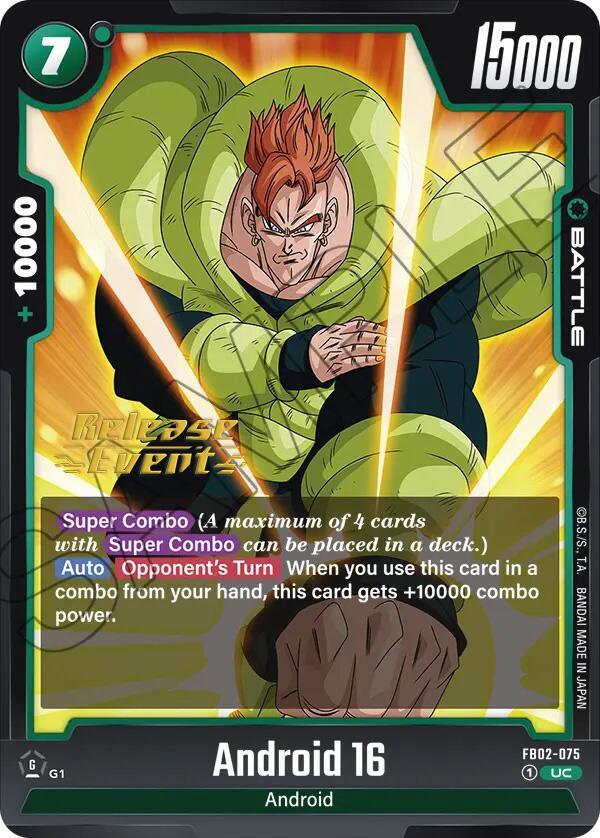 Android 16 [Blazing Aura Pre-Release Cards] (ONLINE ORDER ONLY)