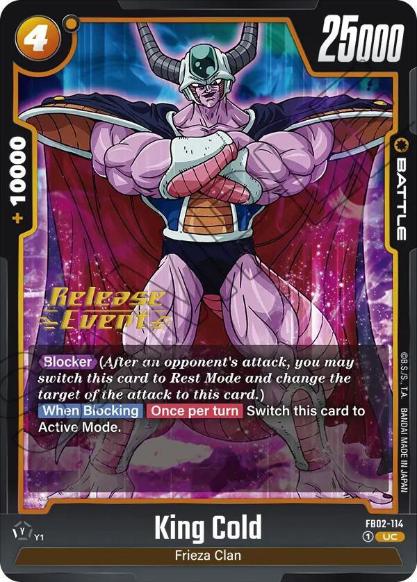 King Cold [Blazing Aura Pre-Release Cards] (ONLINE ORDER ONLY)