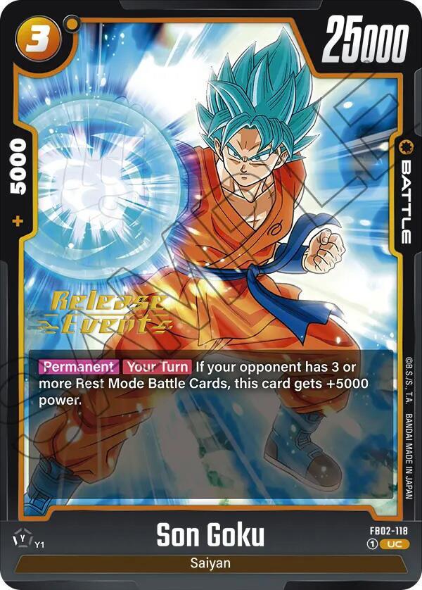 Son Goku (FB02-118) [Blazing Aura Pre-Release Cards] (ONLINE ORDER ONLY)