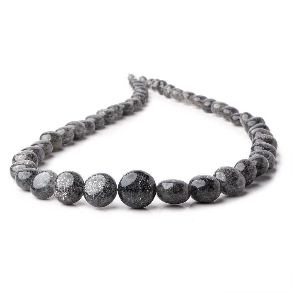 5.5-15mm Celestial Quartz Puffy Plain Coin Beads 18 inch 49 pieces AAA (ONLINE ORDER ONLY)