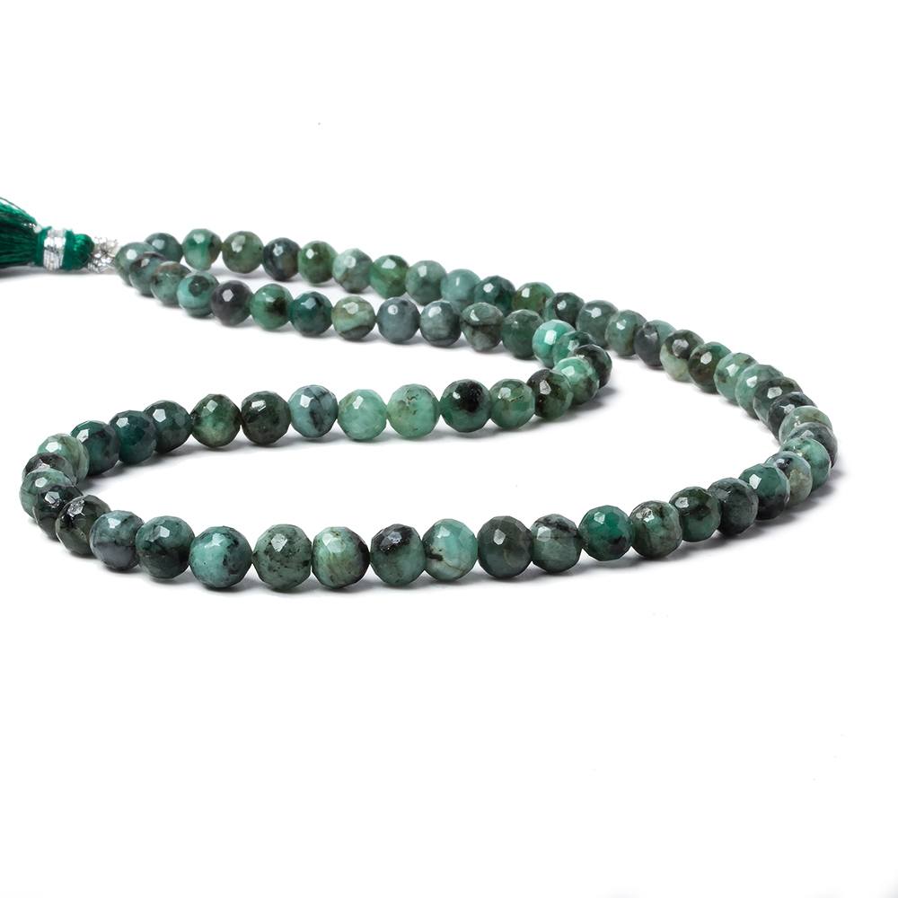 5.5-6.5mm Brazilian Emerald Faceted Round Beads 15 inch 71 pieces (ONLINE ORDER ONLY)