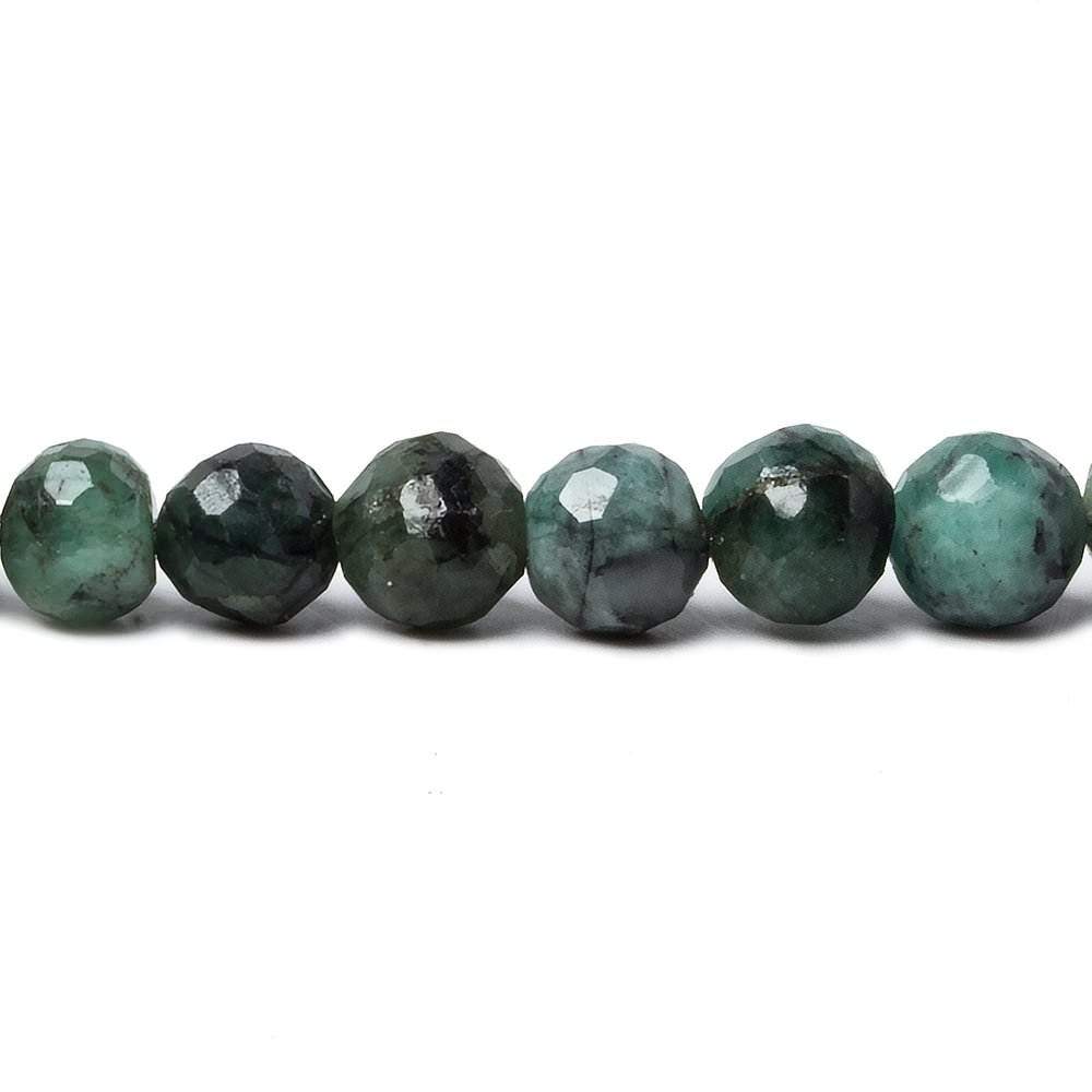 5.5-6.5mm Brazilian Emerald Faceted Round Beads 15 inch 71 pieces (ONLINE ORDER ONLY)