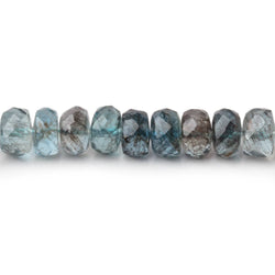 5.5-6.5mm Shaded Moss Aquamarine Faceted Rondelle Beads 16 inch 103 pieces AAA (ONLINE ORDER ONLY)