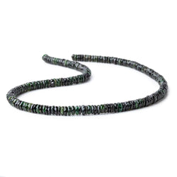 5mm Chrome Tourmaline Faceted Heishi Beads 15 inch 185 pieces (ONLINE ORDER ONLY)