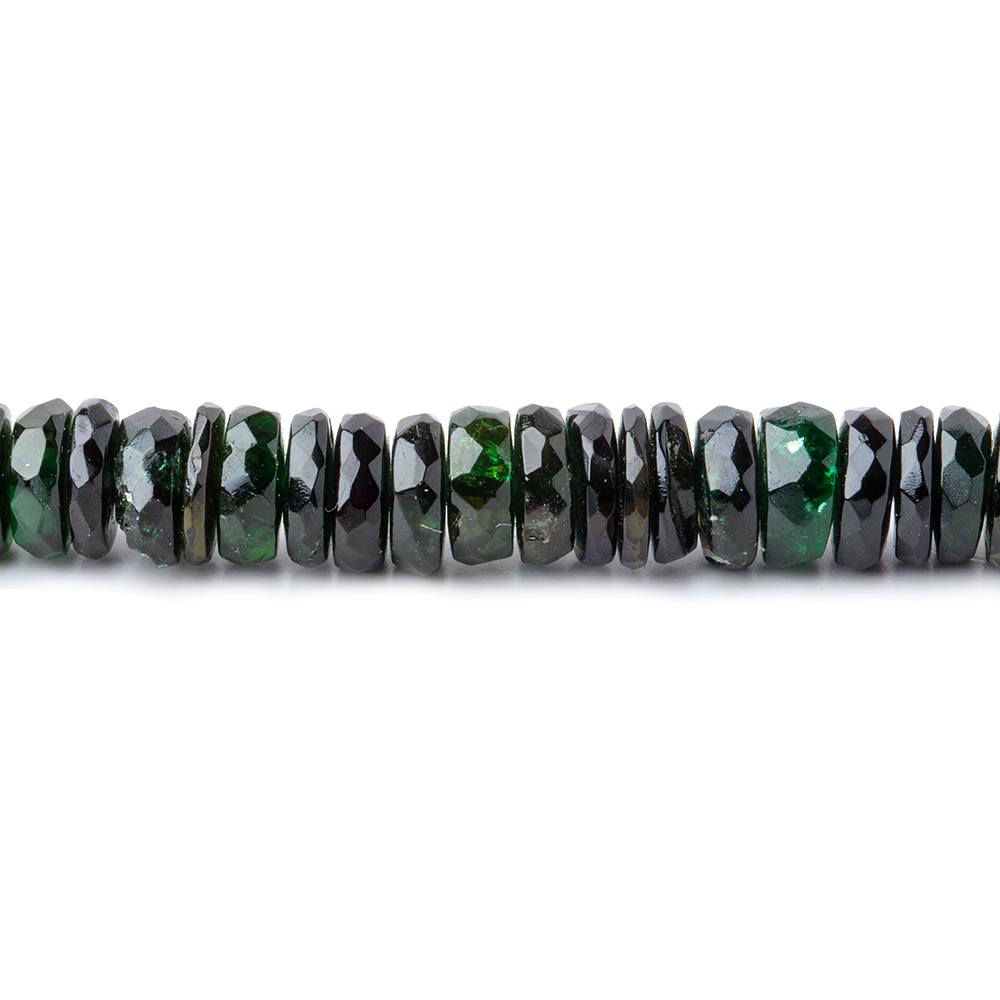 5mm Chrome Tourmaline Faceted Heishi Beads 15 inch 185 pieces (ONLINE ORDER ONLY)