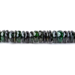 5mm Chrome Tourmaline Faceted Heishi Beads 15 inch 185 pieces (ONLINE ORDER ONLY)
