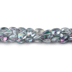 5.5-6mm Mystic Grey Topaz Faceted Oval Beads 8 inch 34 pieces (ONLINE ORDER ONLY)