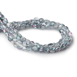 5.5-6mm Mystic Grey Topaz Faceted Oval Beads 8 inch 34 pieces (ONLINE ORDER ONLY)