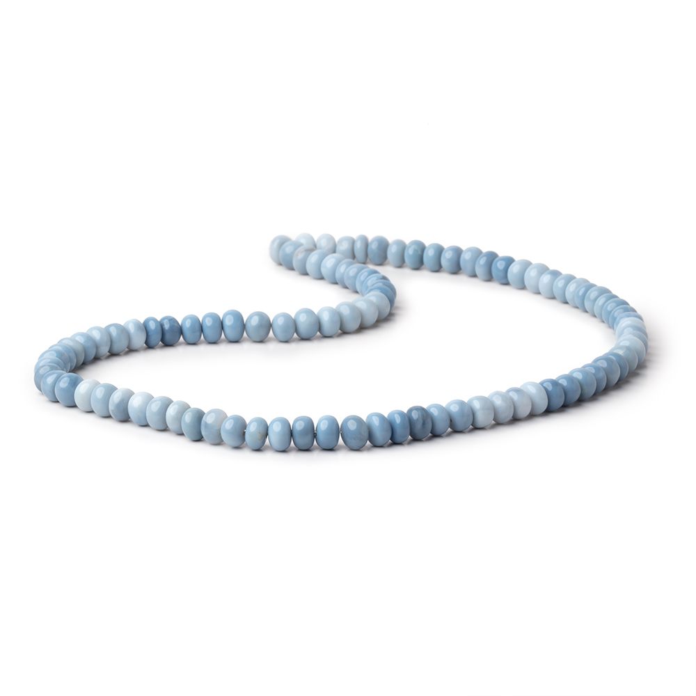 5.5-6mm Owyhee Blue Opal Plain Rondelle Beads 16 inch 93 pieces (ONLINE ORDER ONLY)