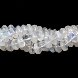 5.5-7mm Rainbow Moonstone plain rondelles beads 18 inch 135 pieces AA (ONLINE ORDER ONLY)