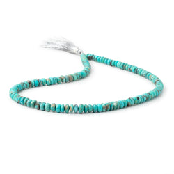 5.5-7mm Sleeping Beauty Turquoise Faceted Rondelle Beads 16 inch 224 pieces AA (ONLINE ORDER ONLY)