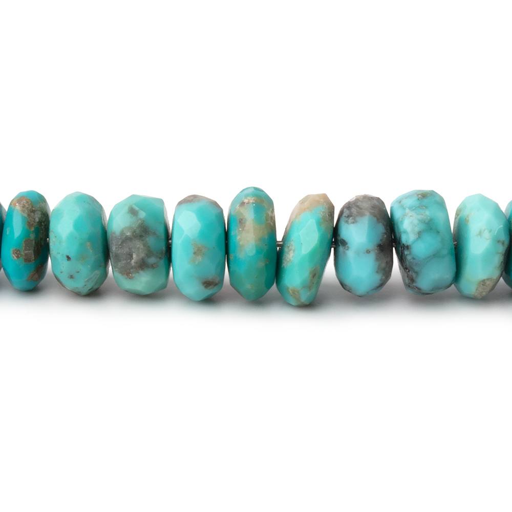 5.5-7mm Sleeping Beauty Turquoise Faceted Rondelle Beads 16 inch 224 pieces AA (ONLINE ORDER ONLY)
