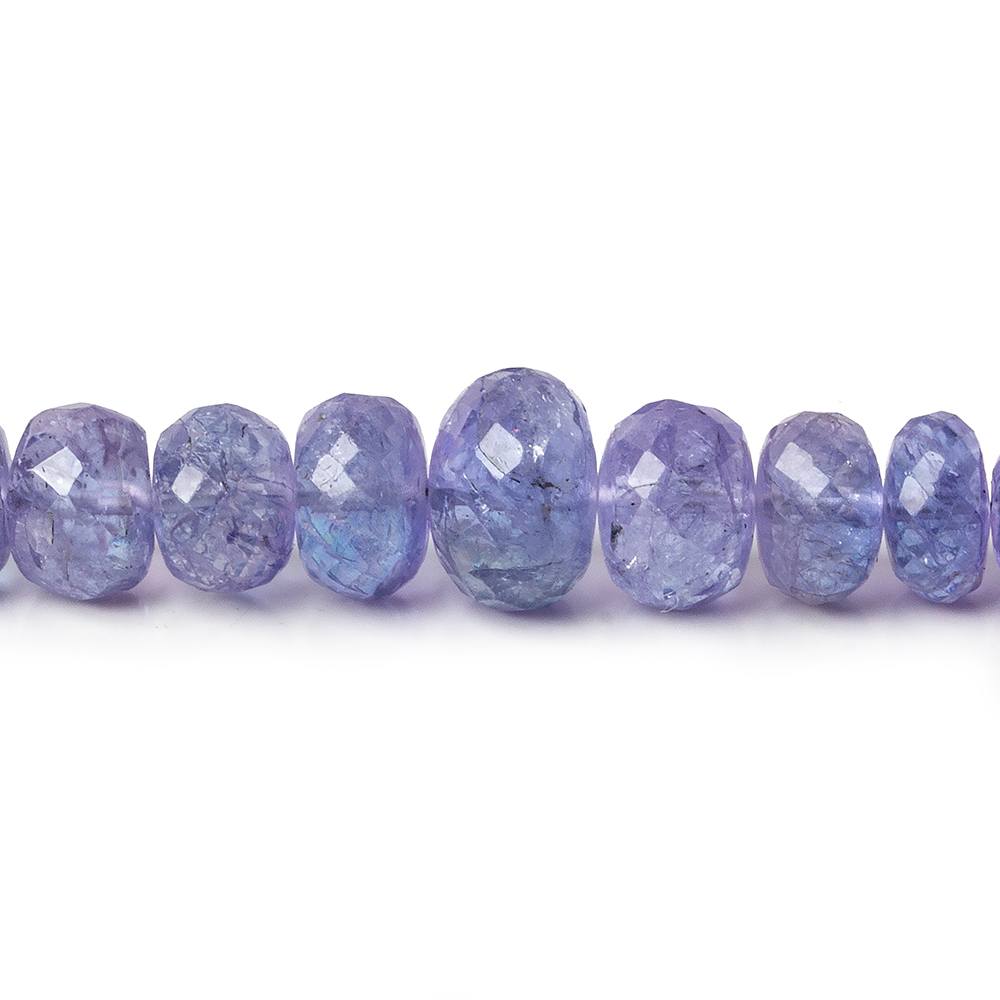 5.5-9mm Tanzanite faceted rondelle beads 17.5 inches 104 pieces (ONLINE ORDER ONLY)