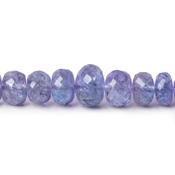 5.5-9mm Tanzanite faceted rondelle beads 17.5 inches 104 pieces (ONLINE ORDER ONLY)