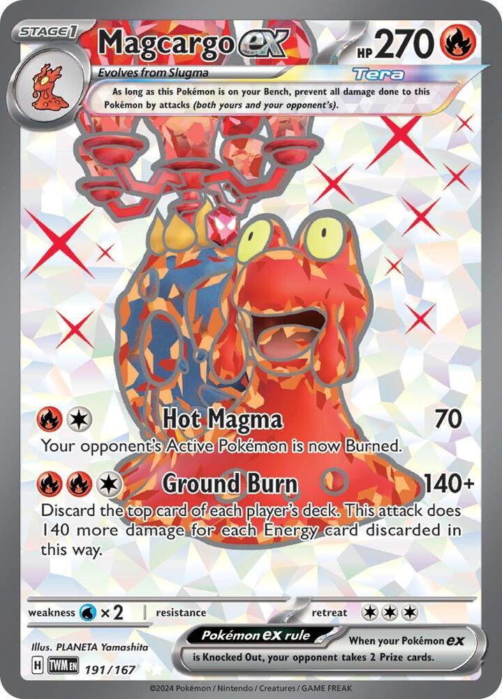 Magcargo ex (191/167) [Scarlet & Violet: Twilight Masquerade] (Online Only)