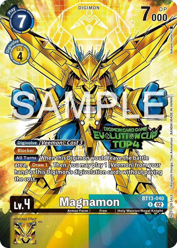 Magnamon [BT13-040] (2024 Evolution Cup Top 4) [Versus Royal Knights Booster Promos] (ONLINE ORDER ONLY)