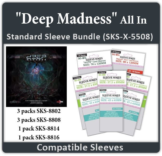 "Deep Madness" Compatible All-In Sleeve Bundle (8802 X 3 + 8808 X 3 + 8814 X 1 + 8816 X1) (ONLINE ORDER ONLY)