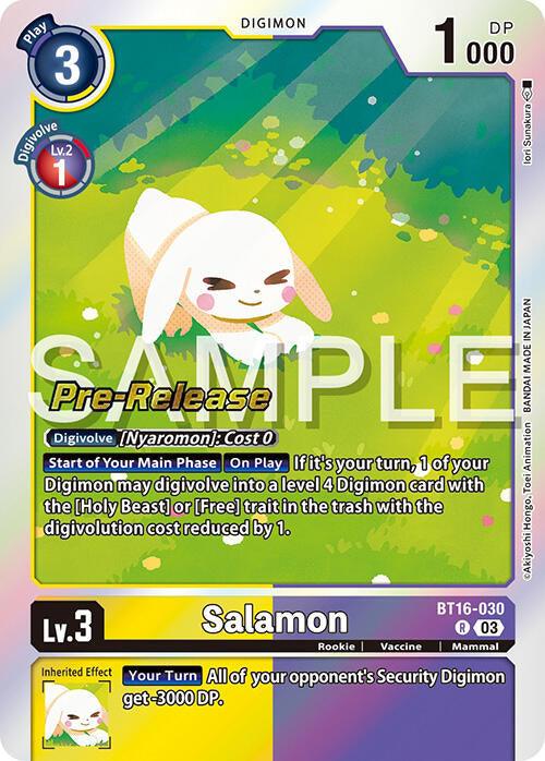Salamon [BT16-030] [Beginning Observer Pre-Release Promos] (ONLINE ORDER ONLY)