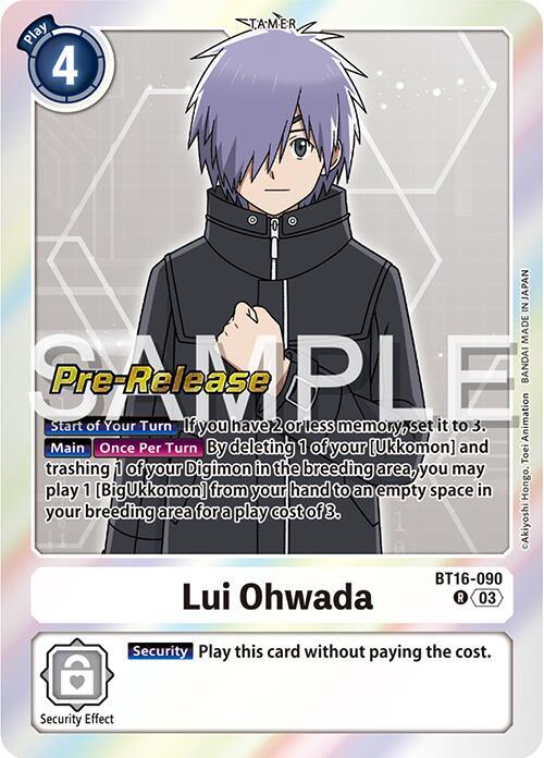Lui Ohwada [BT16-090] [Beginning Observer Pre-Release Promos] (ONLINE ORDER ONLY)