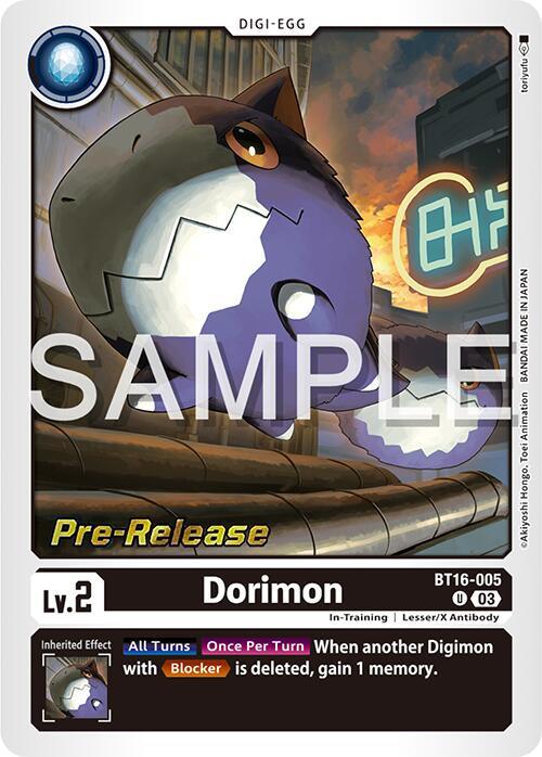 Dorimon [BT16-005] [Beginning Observer Pre-Release Promos] (ONLINE ORDER ONLY)