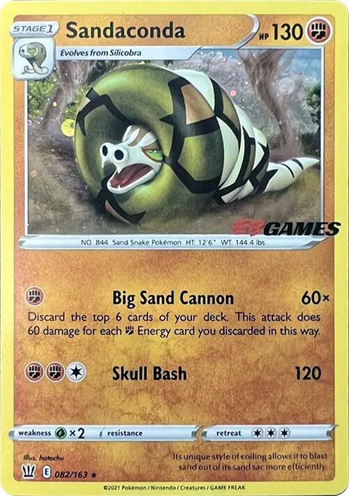 Sandaconda (082/163) (EB Games Exclusive) [Sword & Shield: Battle Styles] (Online Only)