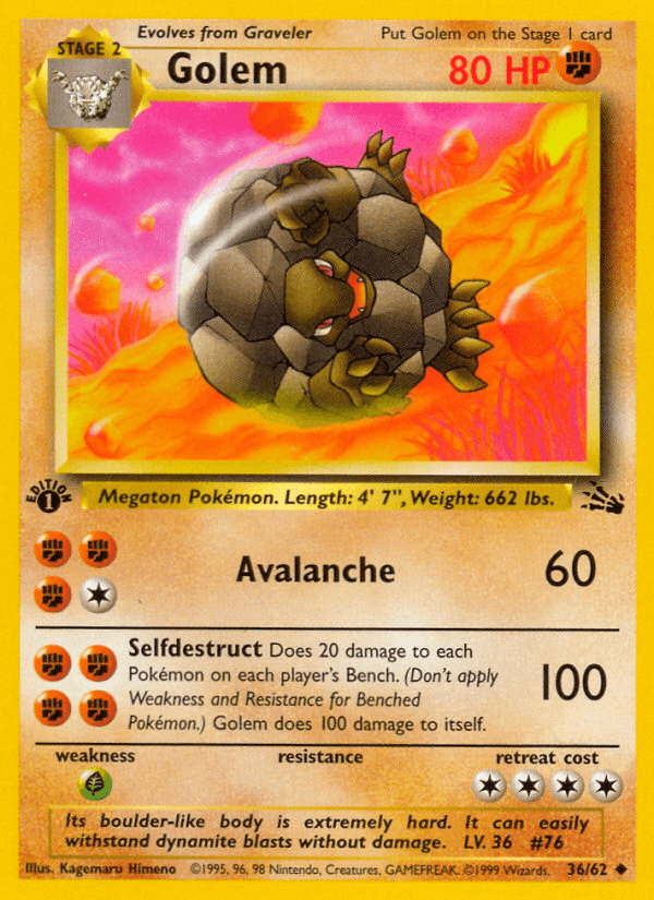 Golem (36/62) [Fossil 1st Edition] (Online Only)
