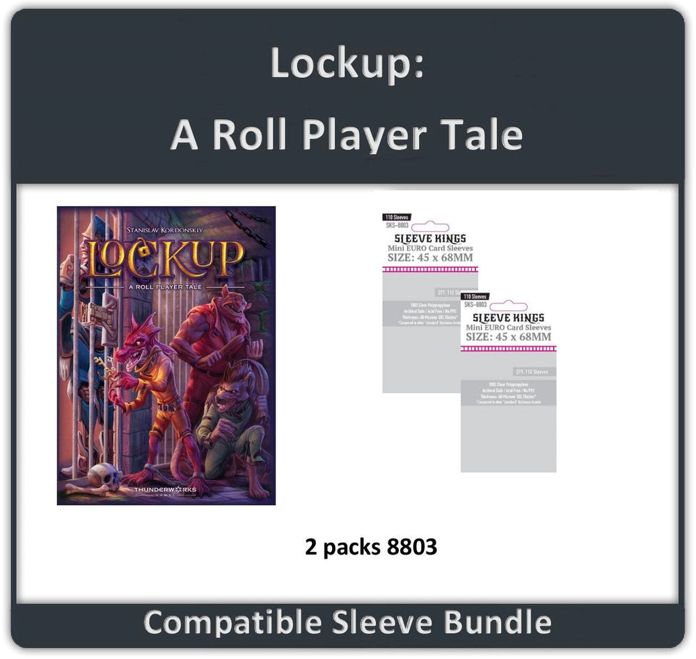 "Lockup: A Roll Player Tale" Compatible Sleeve Bundle (8803 X 2) (ONLINE ORDER ONLY)