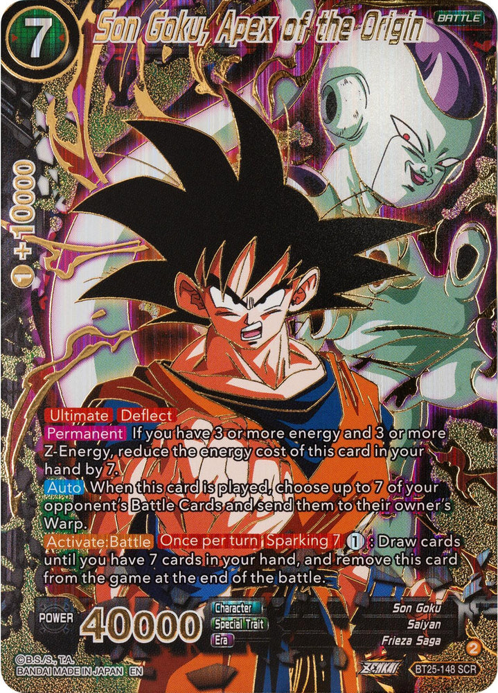 Son Goku, Apex of the Origin (BT25-148) [Legend of the Dragon Balls] (ONLINE ORDER ONLY)