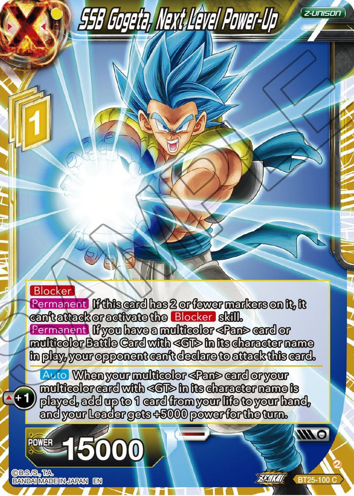 SSB Gogeta, Next Level Power-Up (BT25-100) [Legend of the Dragon Balls] (ONLINE ORDER ONLY)