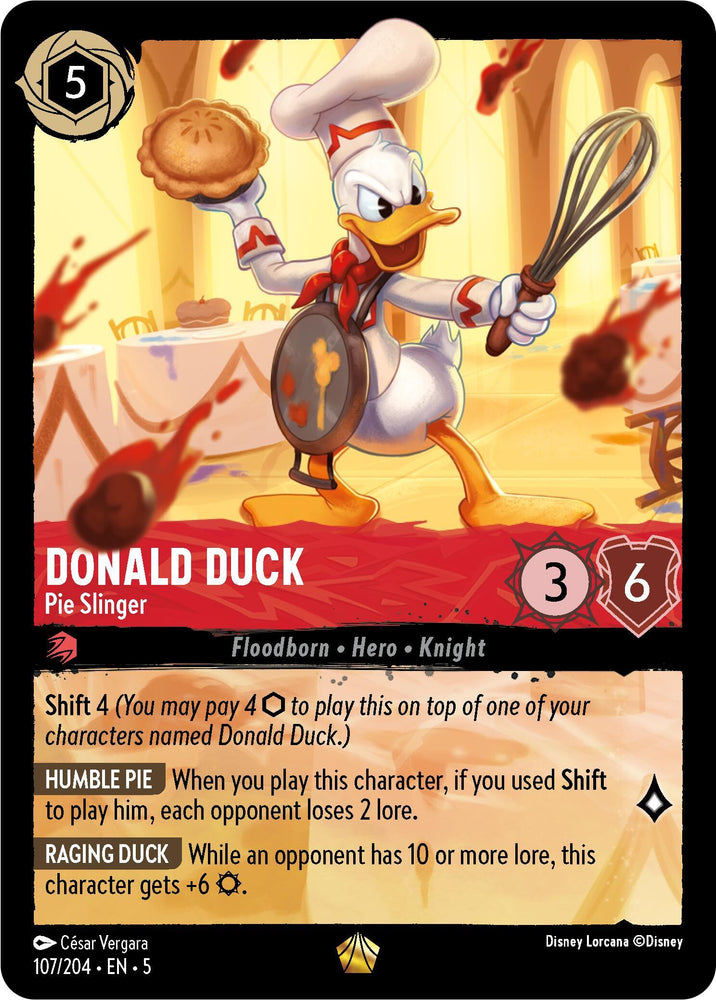 Donald Duck - Pie Slinger (107/204) [Shimmering Skies] (ONLINE ORDER ONLY)