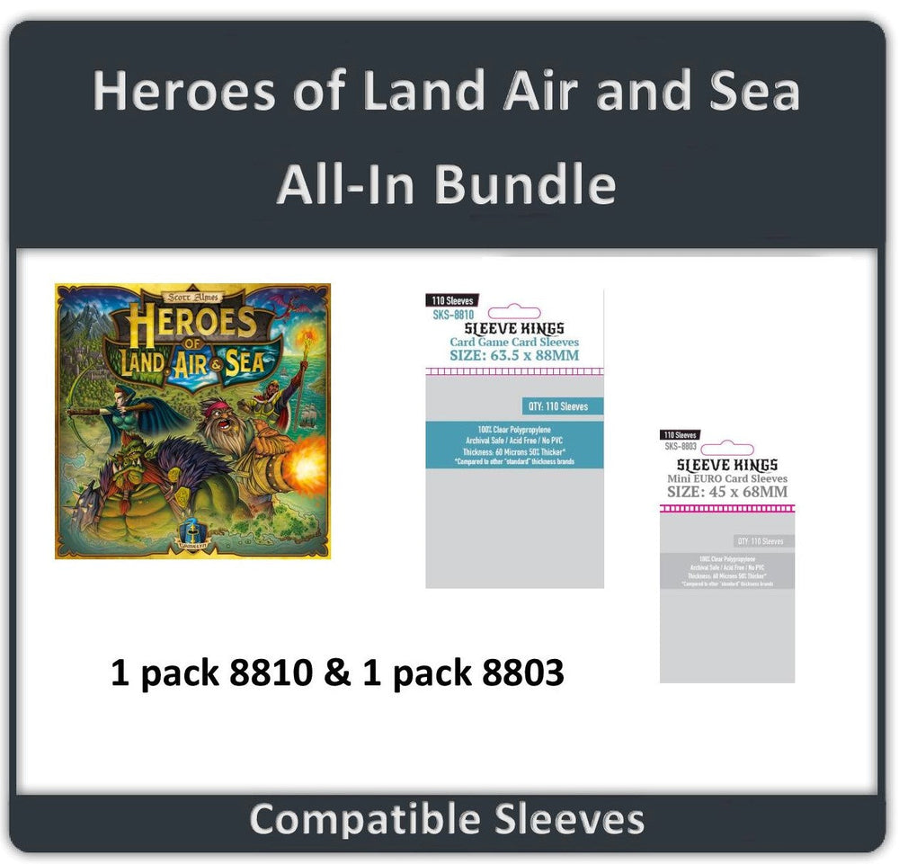 "Heroes of Land Air And Sea" All In Compatible Sleeve Bundle (8803 X 1 + 8810 X 1) (ONLINE ORDER ONLY)