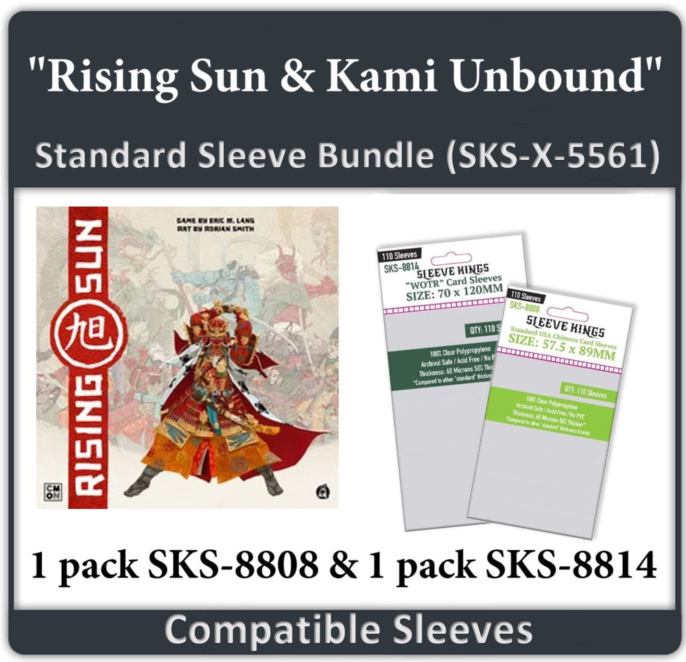 "Rising Sun & Kami Unbound" Compatible Sleeve Bundle (8808 X 1 + 8814 X 1) (ONLINE ORDER ONLY)